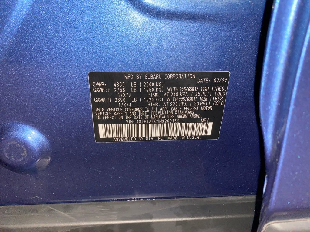 Certified 2022 Subaru Outback Premium image 28