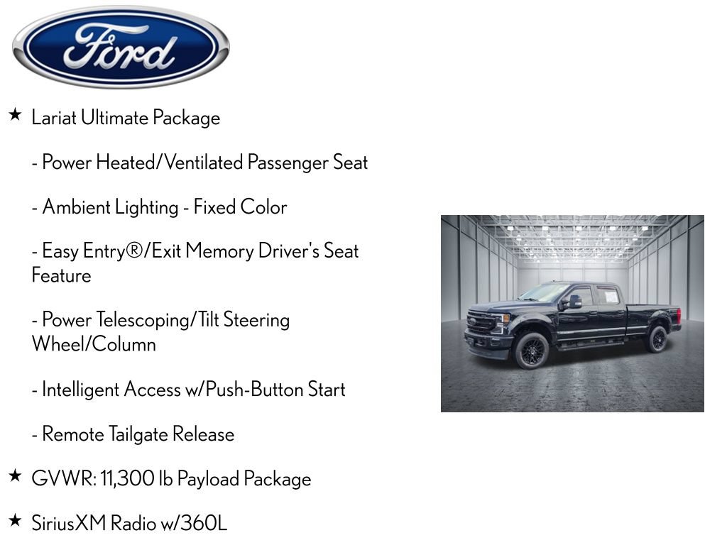 Used 2022 Ford F350 Lariat w/ Black Appearance Package AWD/4WD image 13