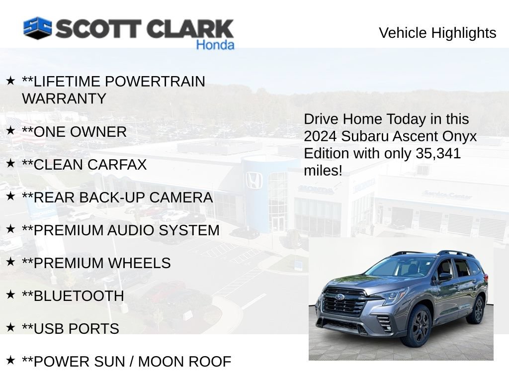 Used 2024 Subaru Ascent Onyx Edition AWD/4WD image 11
