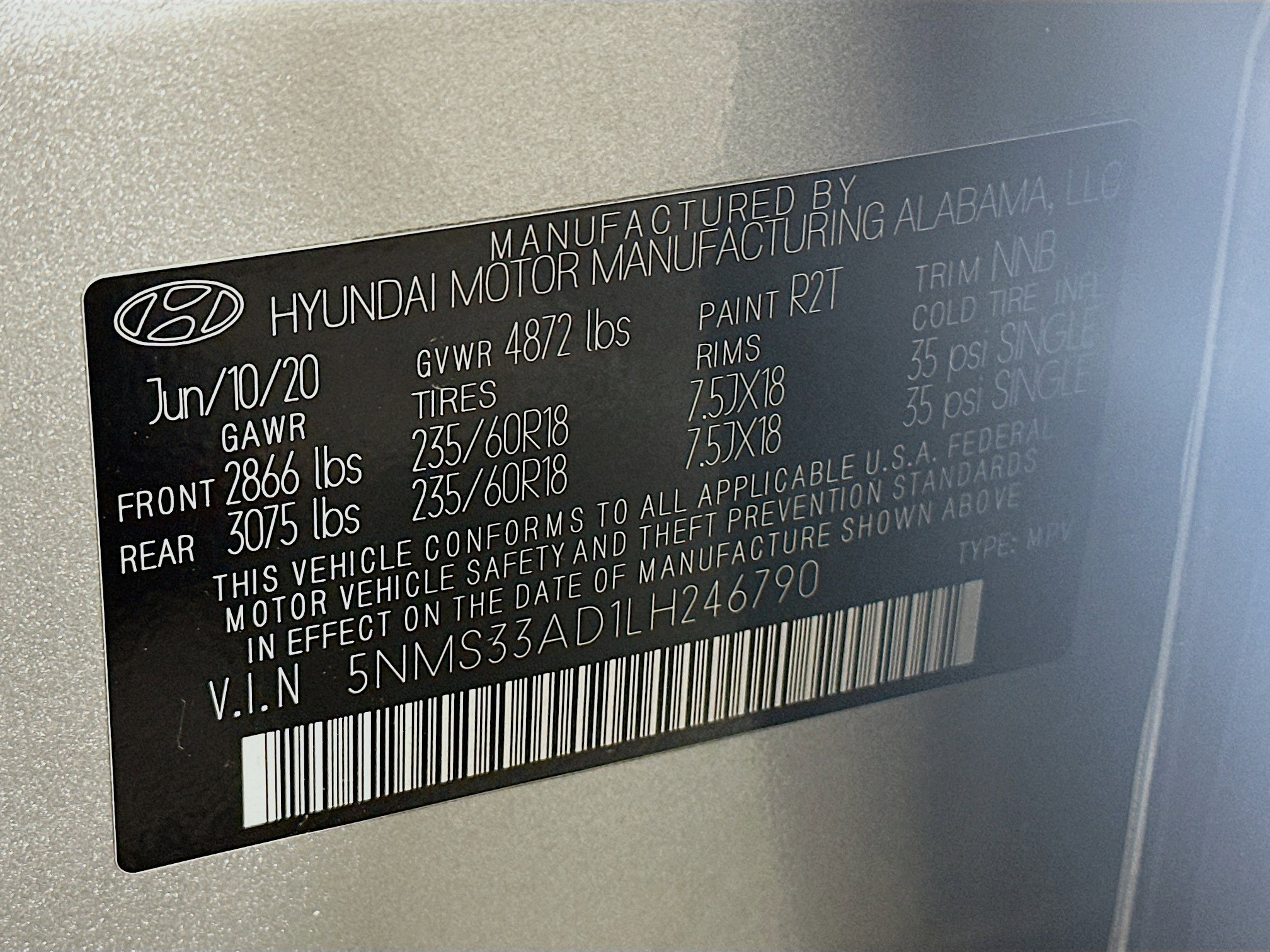 Used 2020 Hyundai Santa Fe SEL w/ Convenience Package FWD image 12