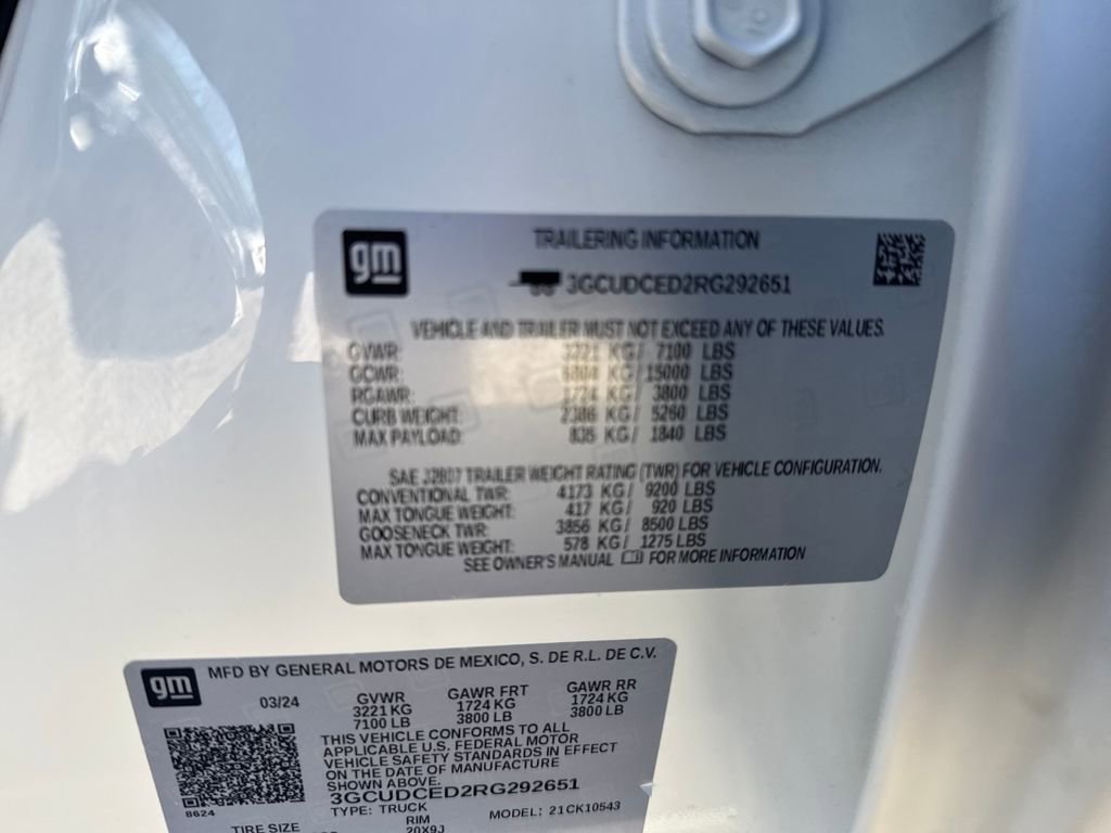 Used 2024 Chevrolet Silverado 1500 Custom Trail Boss image 31