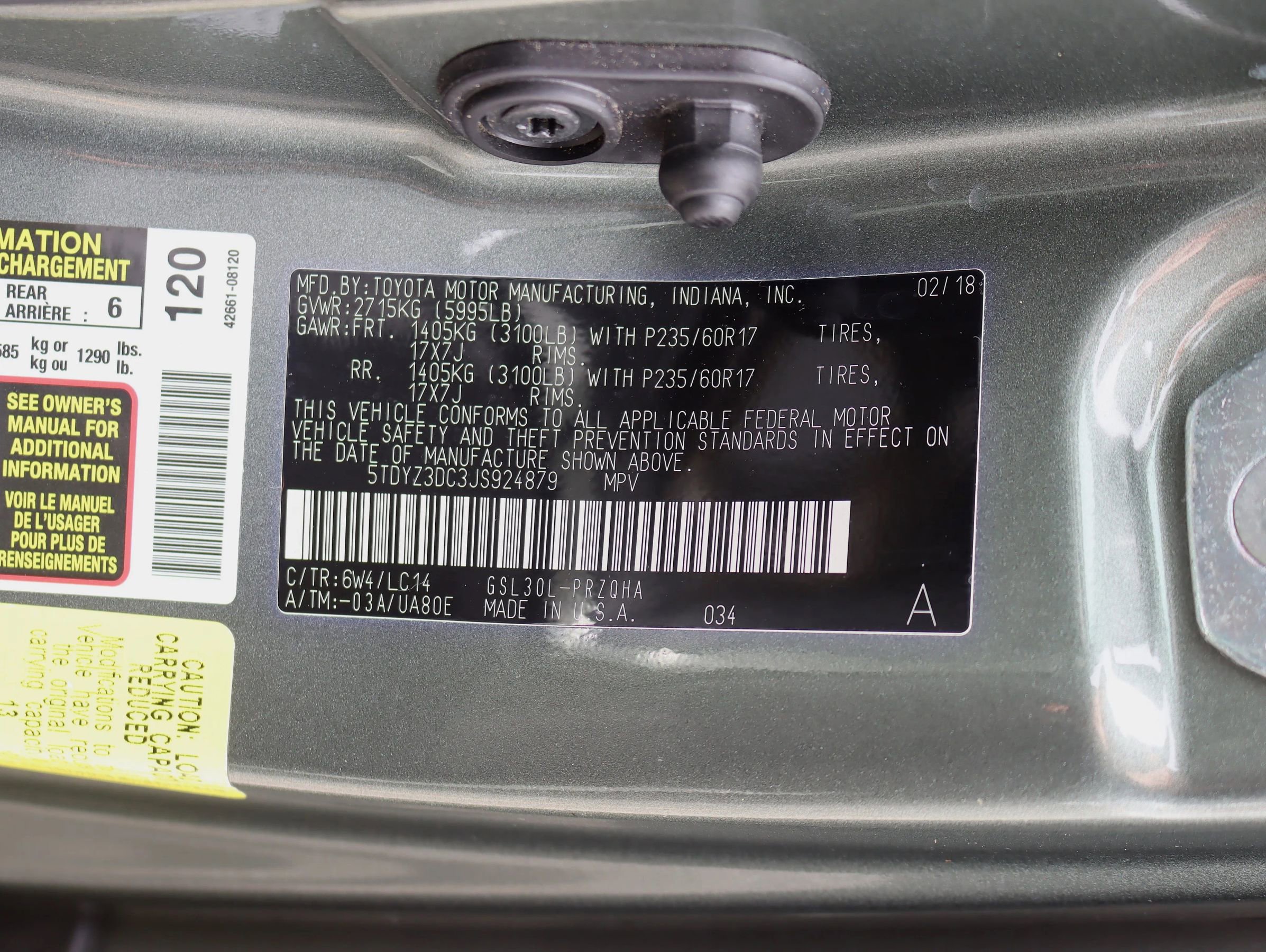 Used 2018 Toyota Sienna XLE w/ XLE Navigation Package FWD image 39