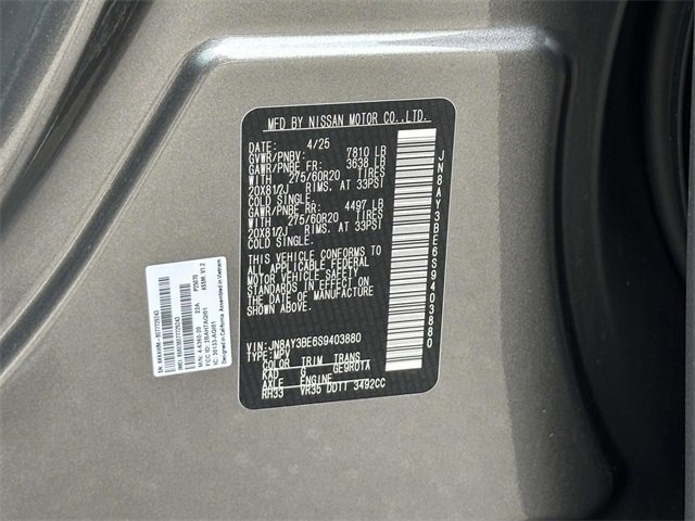 New 2025 Nissan Armada SL w/ Convenience Package image 24