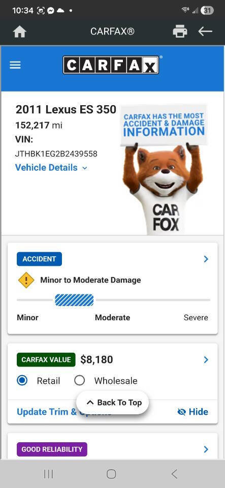 Used 2011 Lexus ES 350 FWD image 50