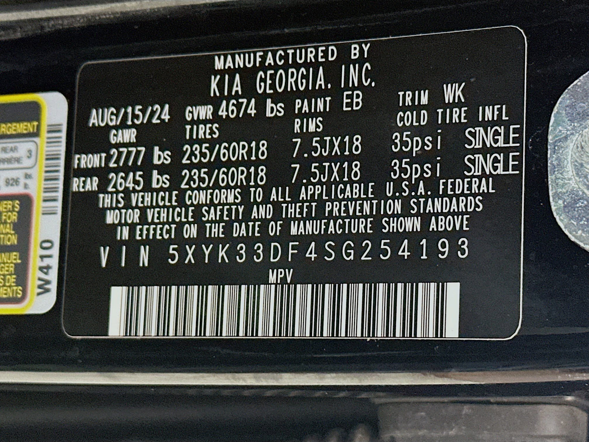 Certified 2025 Kia Sportage EX FWD image 31