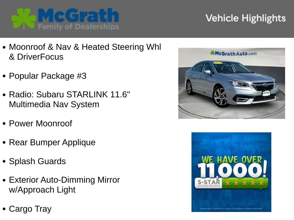 Used 2022 Subaru Legacy Limited w/ Popular Package #3 AWD/4WD image 5