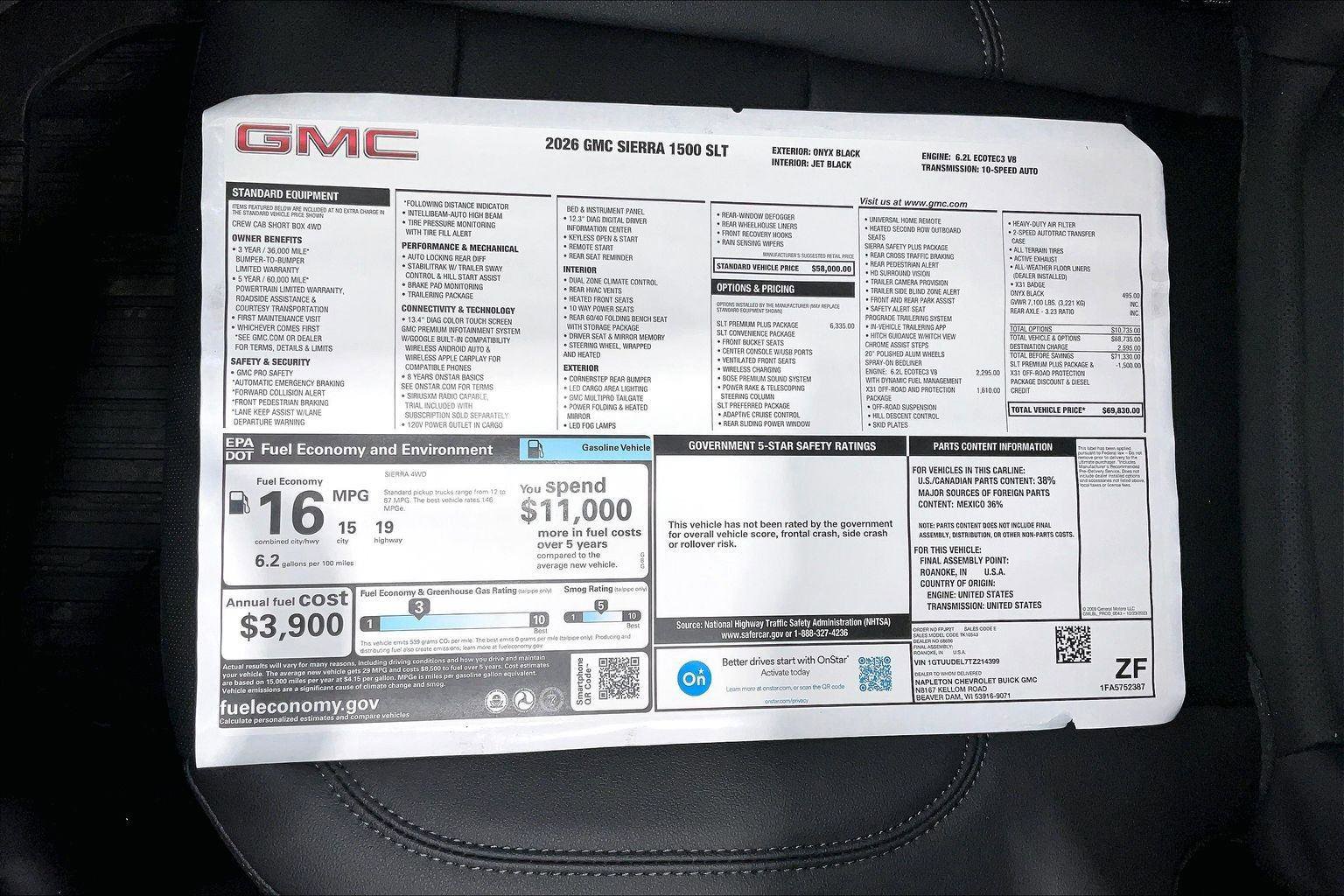 New 2026 GMC Sierra 1500 SLT w/ SLT Premium Plus Package image 17