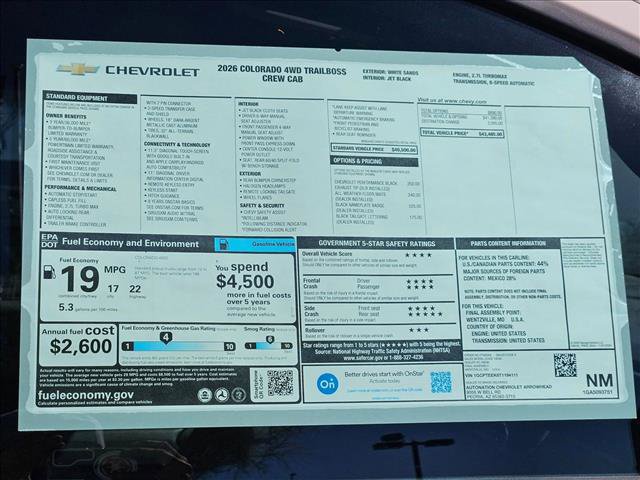 New 2026 Chevrolet Colorado Trail Boss image 17