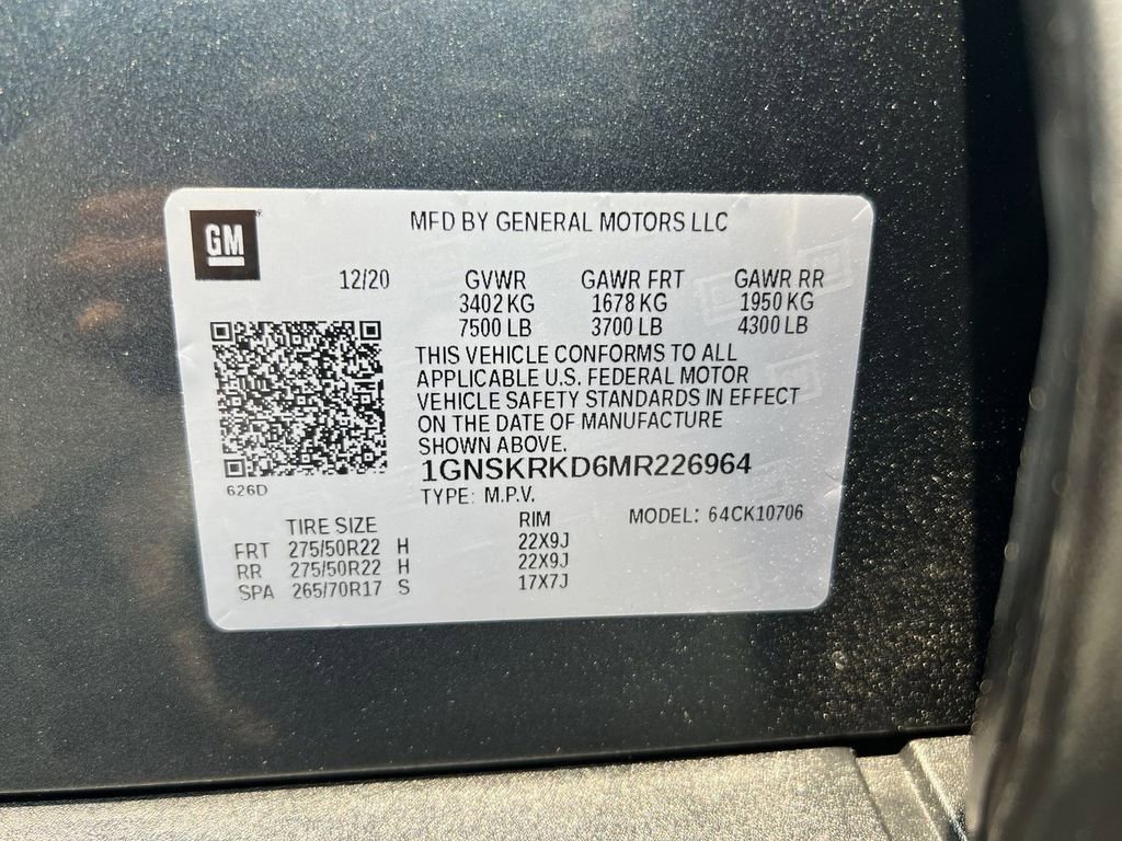 Certified 2021 Chevrolet Tahoe RST w/ Luxury Package image 34