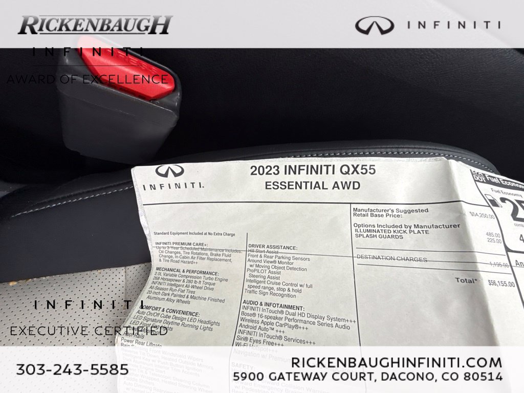 Certified 2023 INFINITI QX55 Essential AWD/4WD image 41