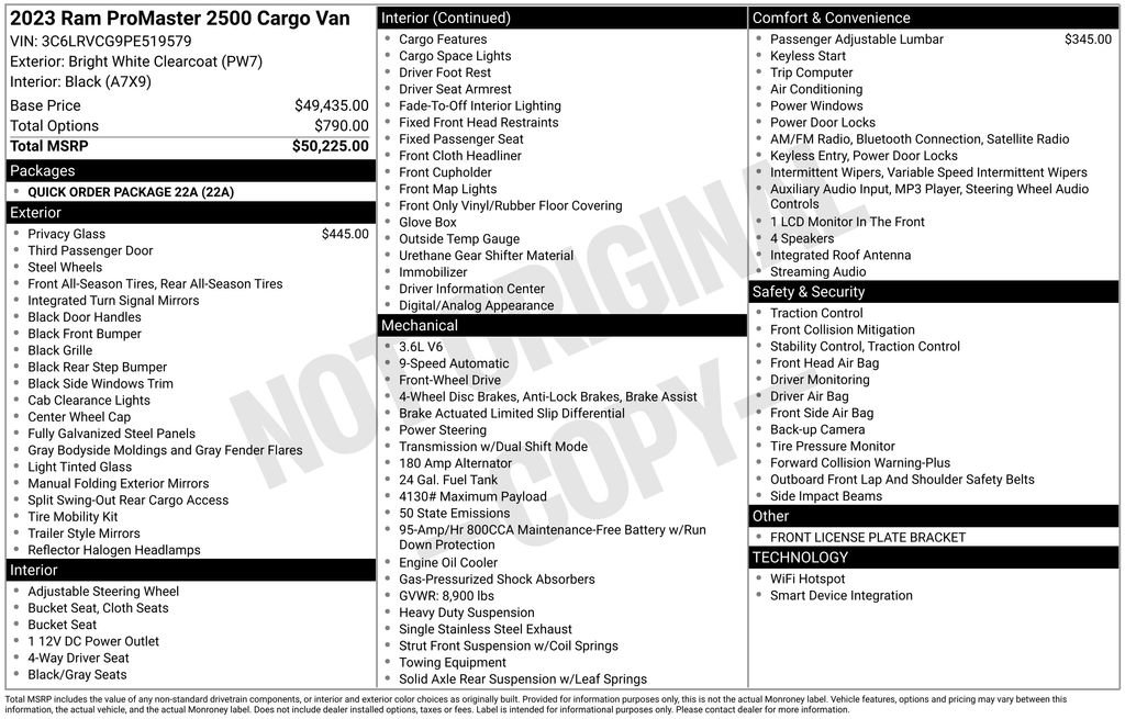 Used 2023 RAM ProMaster 2500 image 31