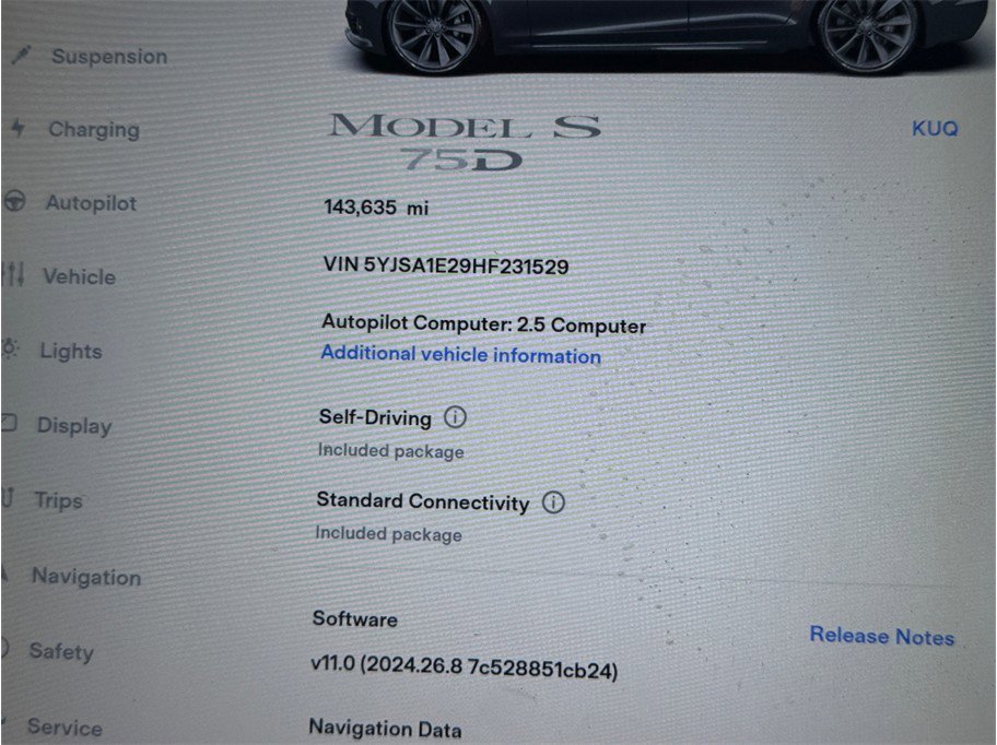 Used 2017 Tesla Model S 75D AWD/4WD image 14
