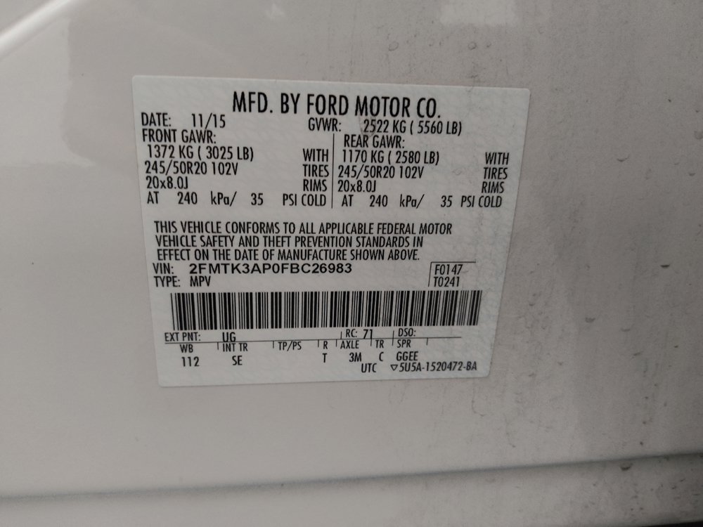 Used 2015 Ford Edge Sport w/ Equipment Group 401A FWD image 33