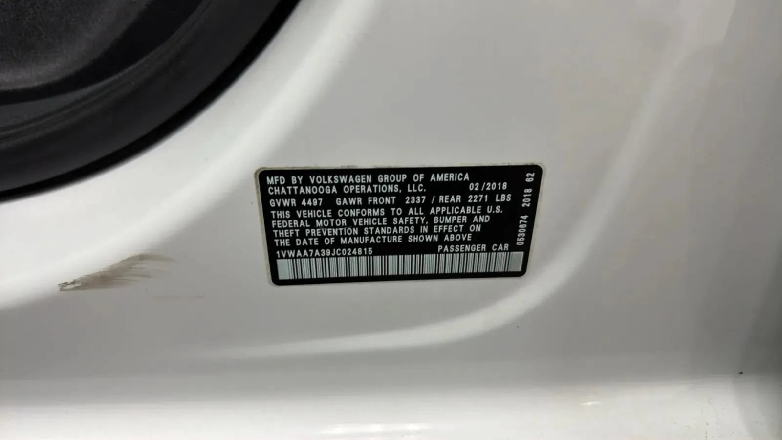 Used 2018 Volkswagen Passat 2.0T S w/ Driver Assistance Package FWD image 24