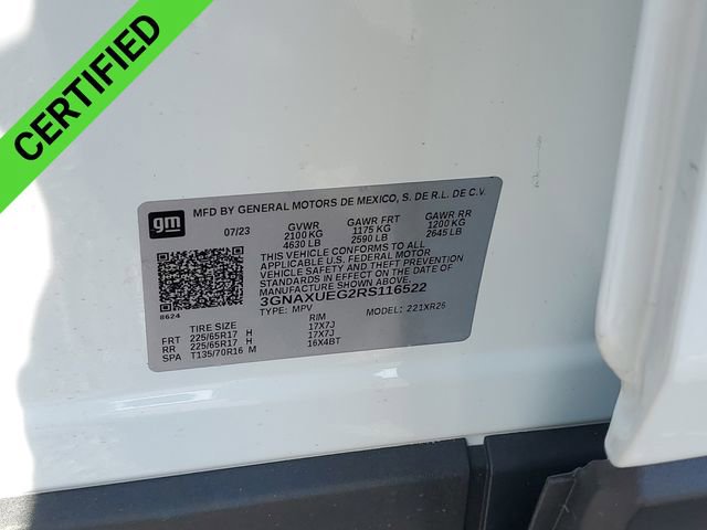 Used 2024 Chevrolet Equinox LT w/ LPO, Floor Liner Package image 33