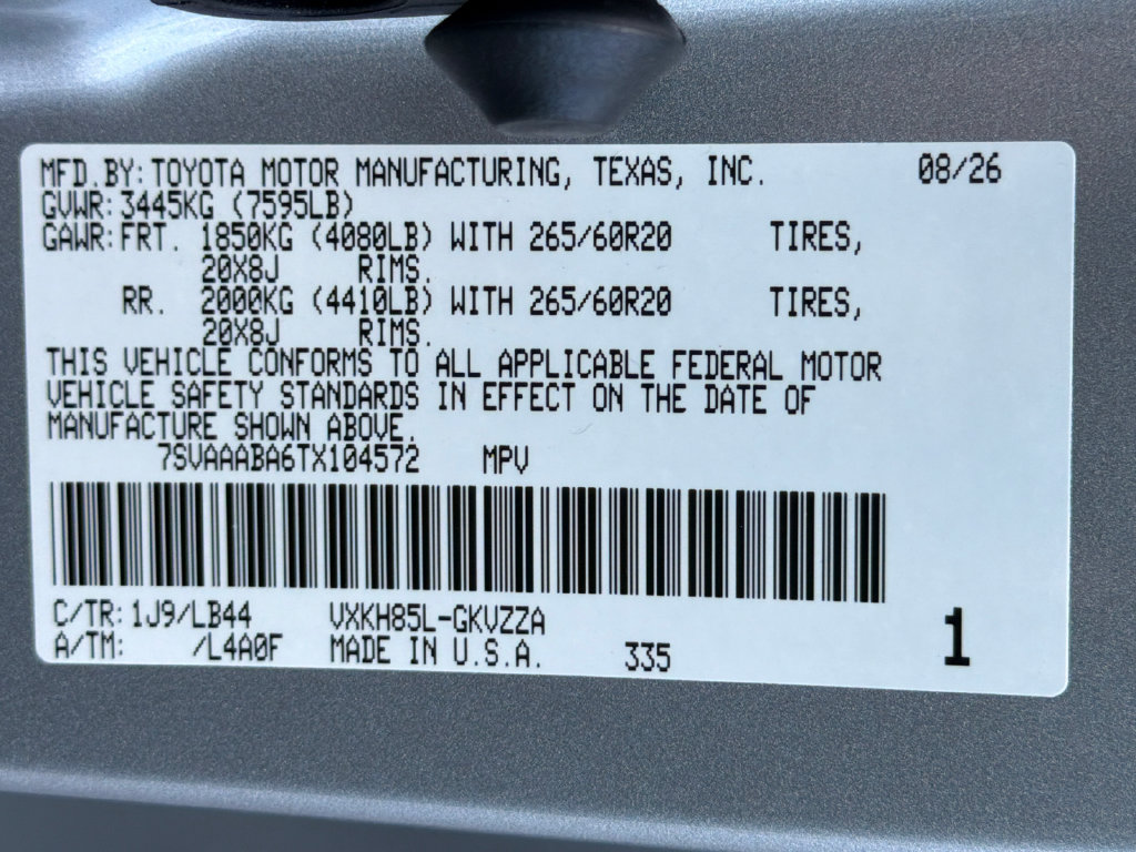 New 2026 Toyota Sequoia 1794 Edition AWD/4WD image 39