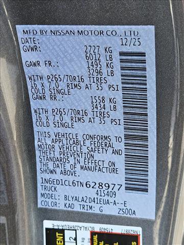 New 2026 Nissan Frontier S image 16