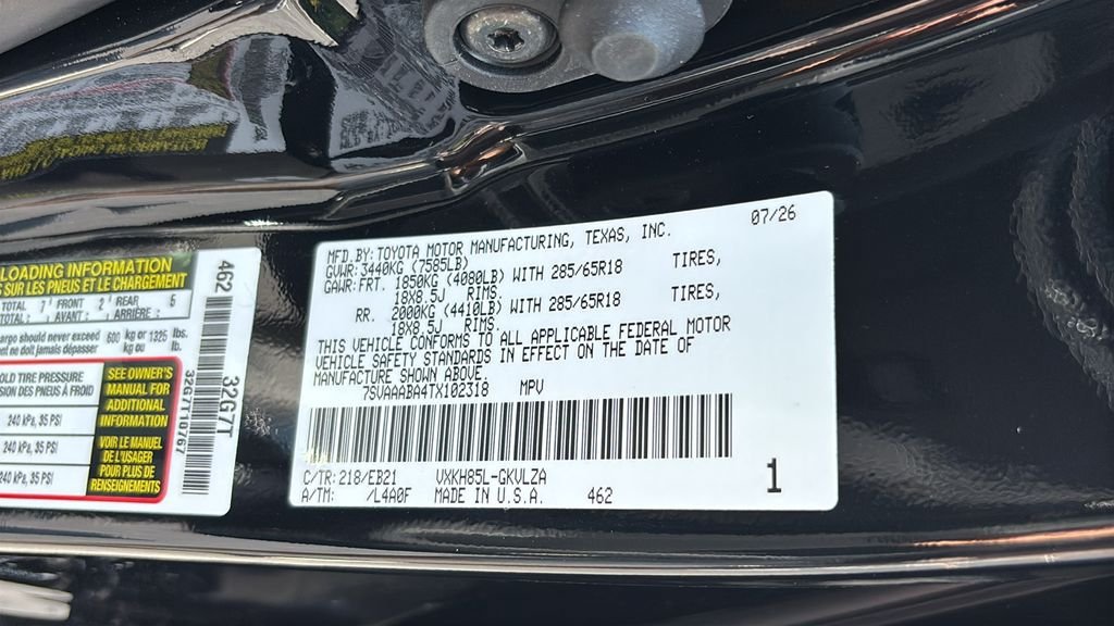 New 2026 Toyota Sequoia TRD Pro w/ TRD Performance Package (TMS) AWD/4WD image 36