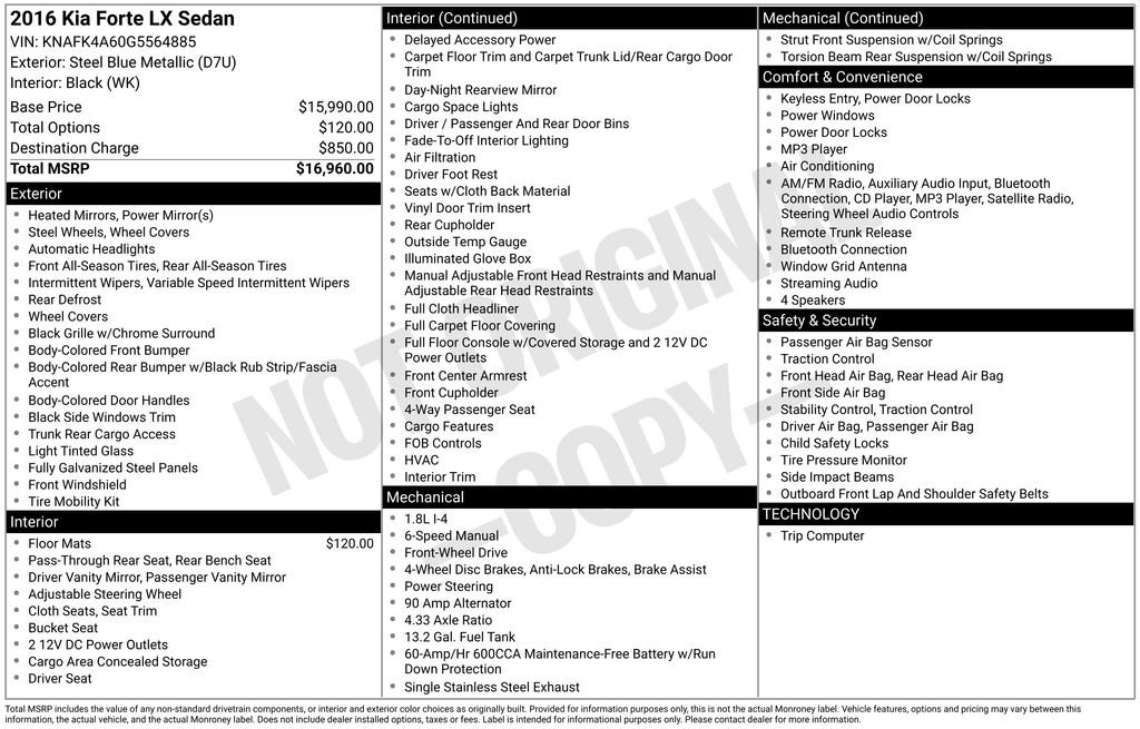 Used 2016 Kia Forte LX image 25