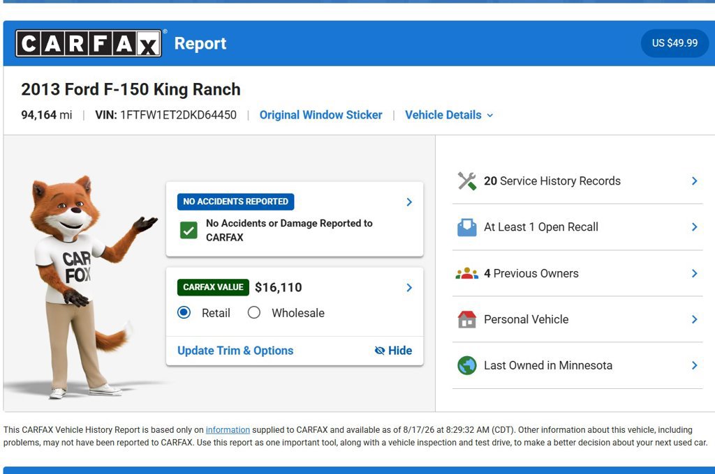Used 2013 Ford F150 King Ranch w/ King Ranch Luxury Pkg AWD/4WD image 9