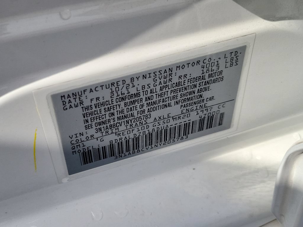 Certified 2022 Nissan Sentra SV FWD image 31