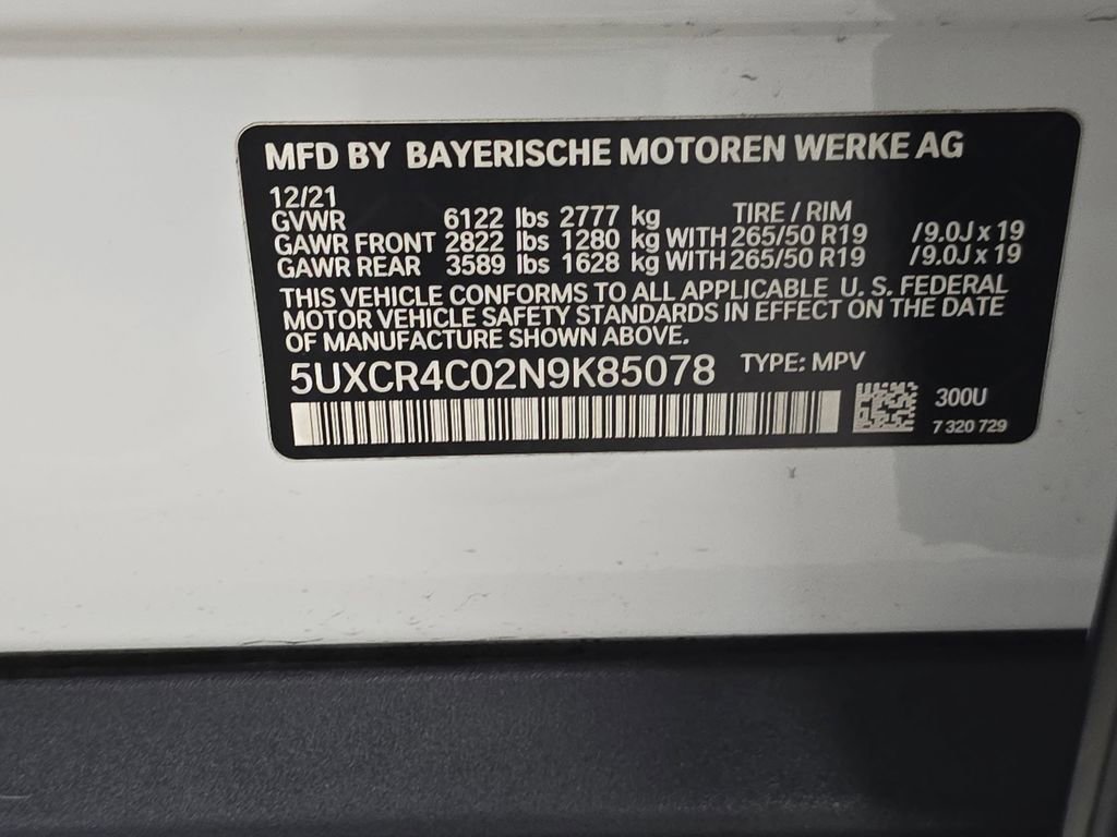 Certified 2022 BMW X5 sDrive40i w/ Parking Assistance Package image 34