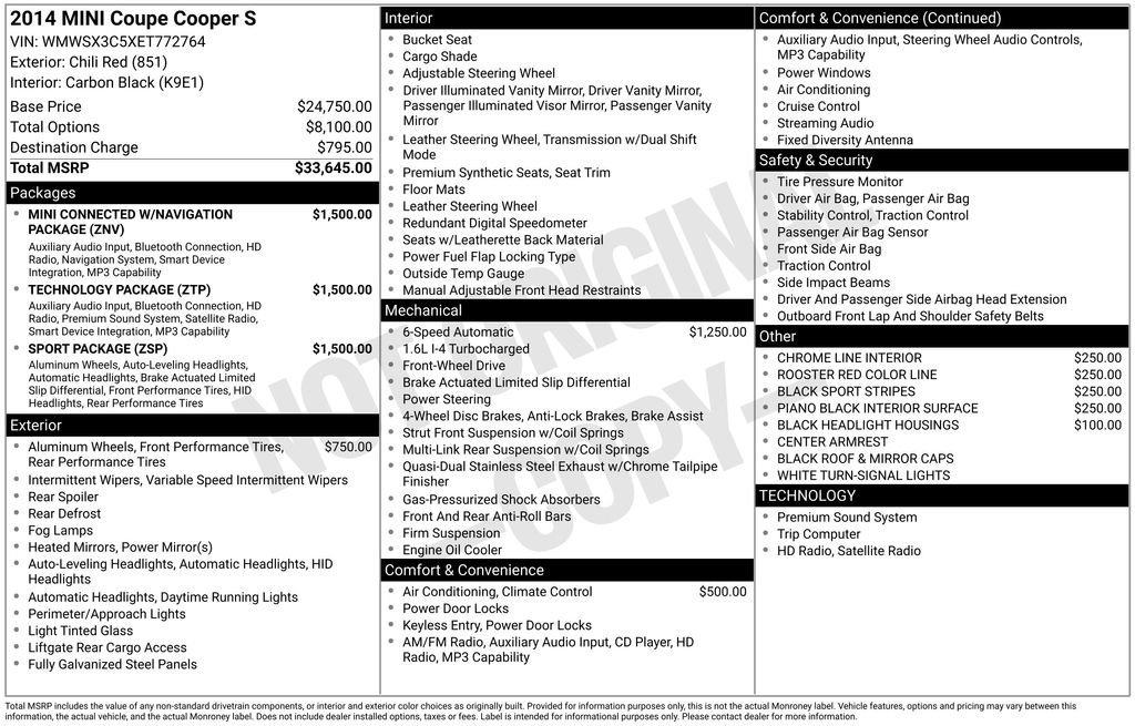 Used 2014 MINI Cooper Coupe S image 3