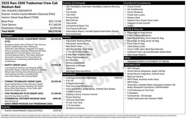 Used 2025 RAM 2500 Tradesman AWD/4WD image 6