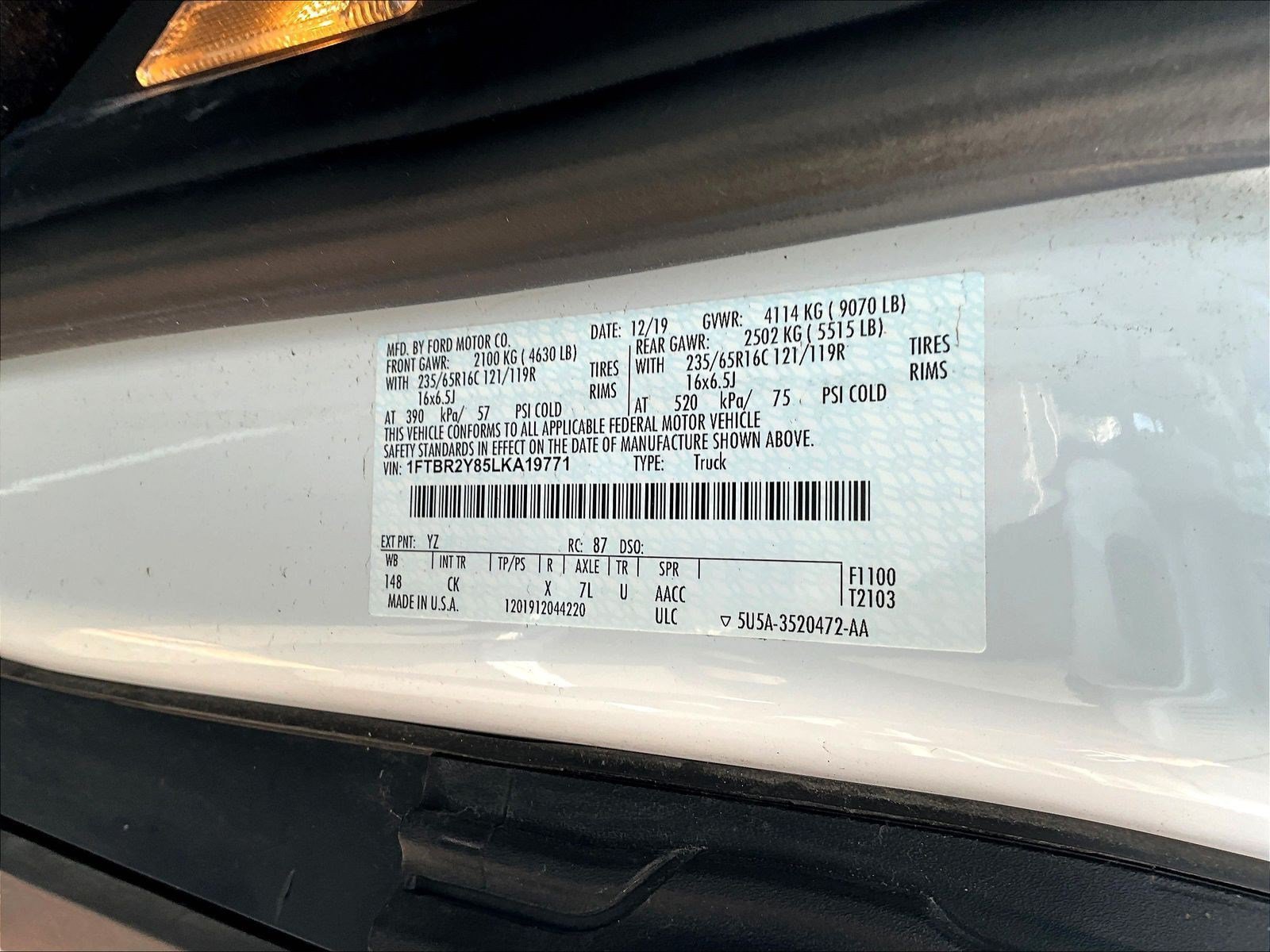 Used 2020 Ford Transit 250 Low Roof AWD w/ Upfitter Package image 9