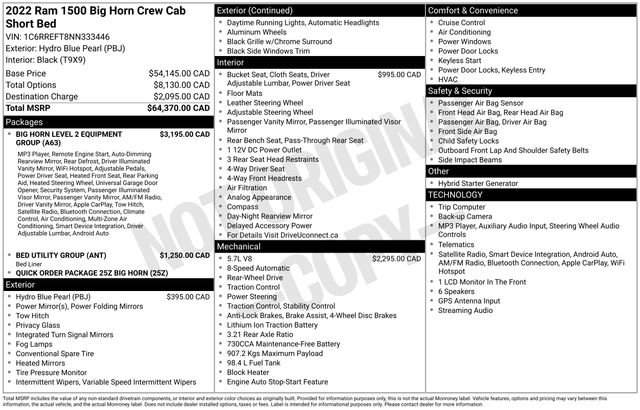 Used 2022 RAM 1500 Big Horn RWD image 39