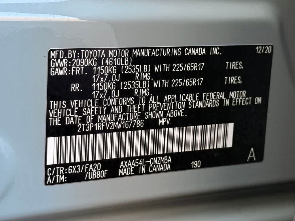 Used 2021 Toyota RAV4 XLE w/ Convenience Package AWD/4WD image 17