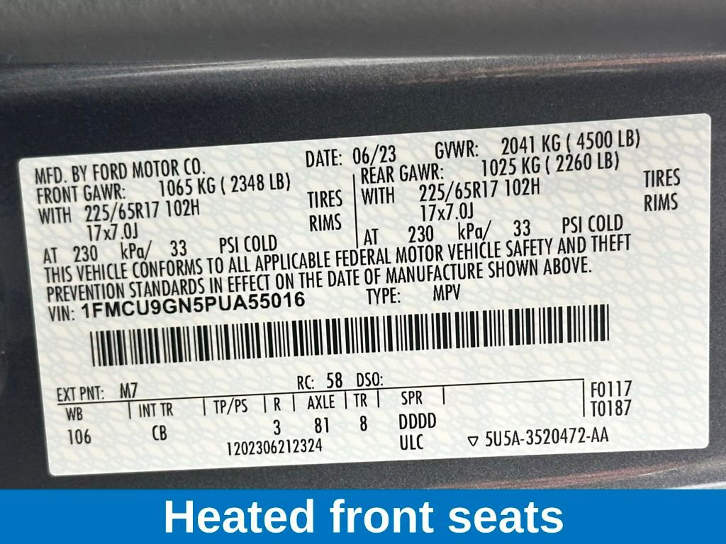 Used 2023 Ford Escape Active image 14