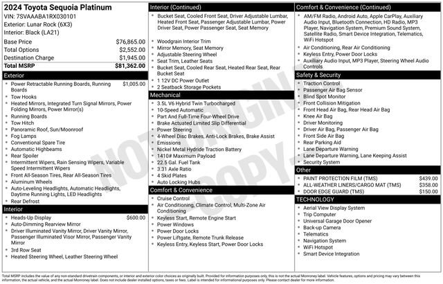 Used 2024 Toyota Sequoia Platinum image 38