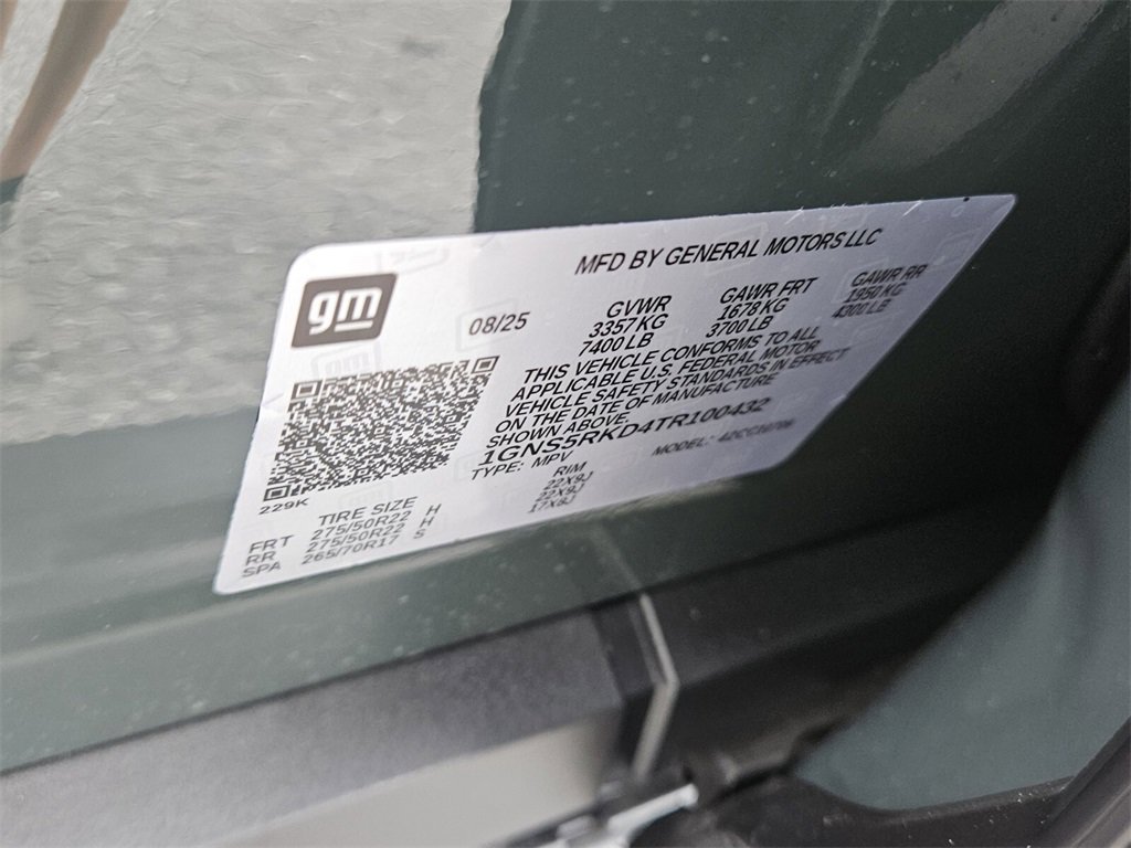 New 2026 Chevrolet Tahoe RST w/ Comfort Package image 21