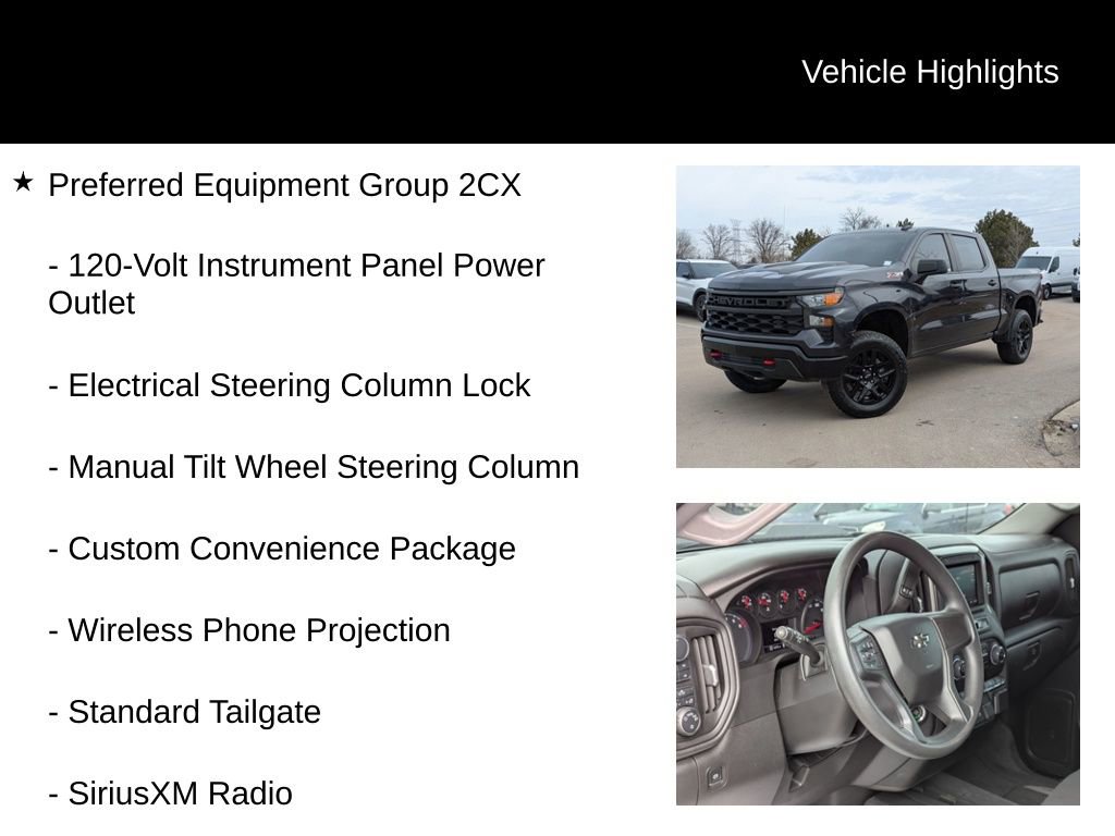 Used 2023 Chevrolet Silverado 1500 Custom Trail Boss w/ LPO, Dark Essentials Package image 14