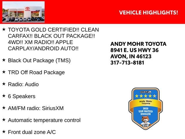Certified 2023 Toyota Tacoma TRD Off-Road w/ Black Out Package (TMS) AWD/4WD video 2