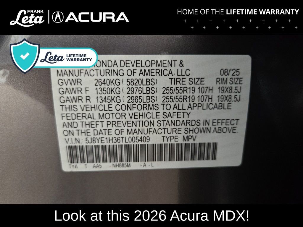 New 2026 Acura MDX SH-AWD image 43
