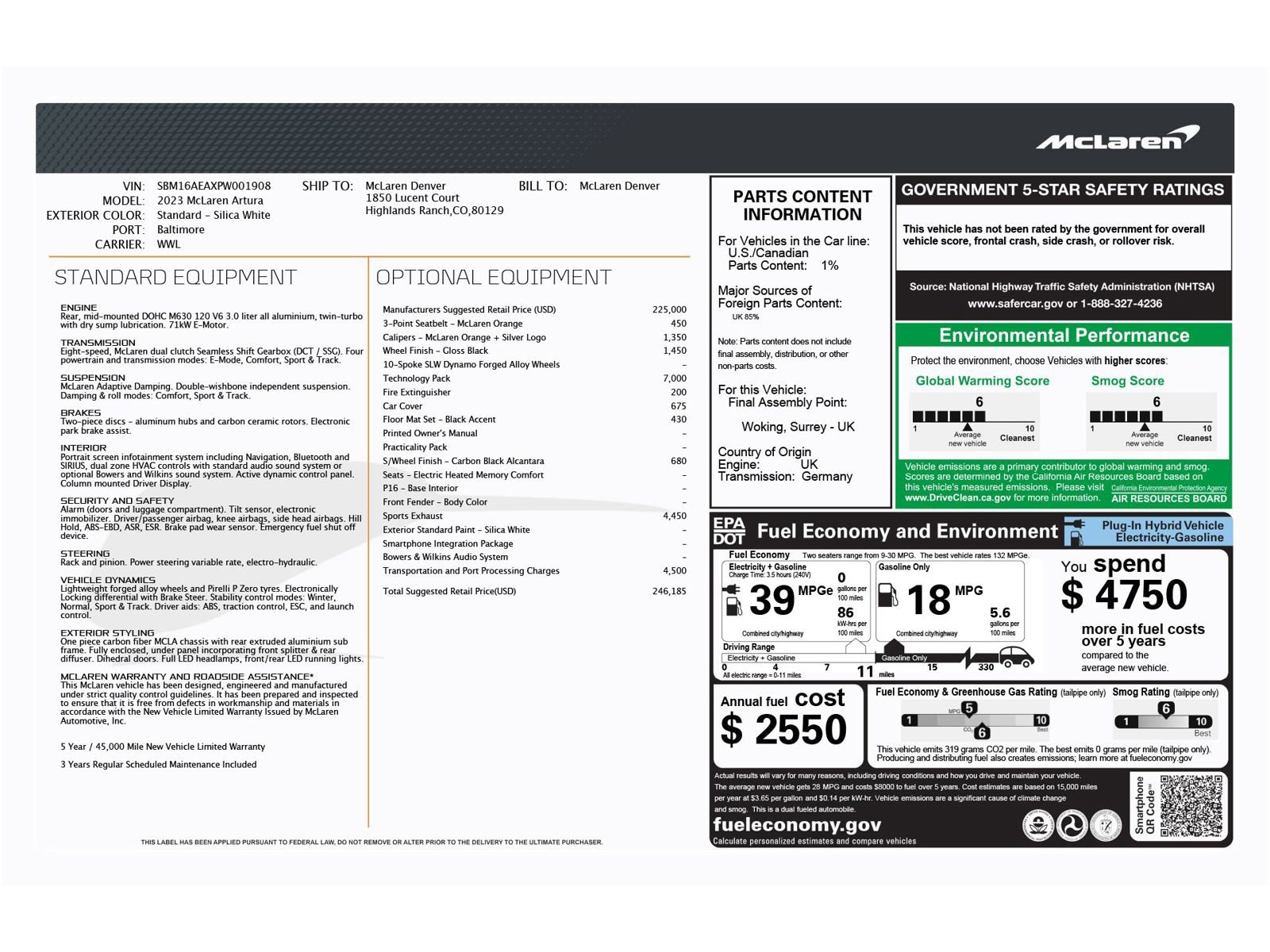Used 2023 McLaren Artura image 6