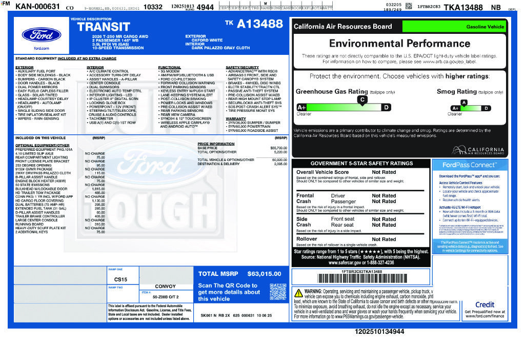 New 2026 Ford Transit 250 148 Medium Roof Extended AWD image 22