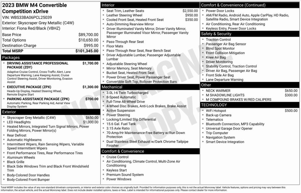 Used 2023 BMW M4 xDrive Competition image 8