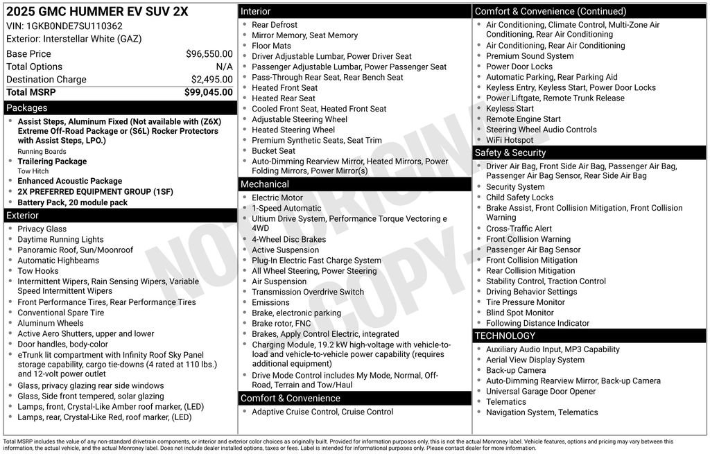 Used 2025 GMC Hummer EV 2X image 2