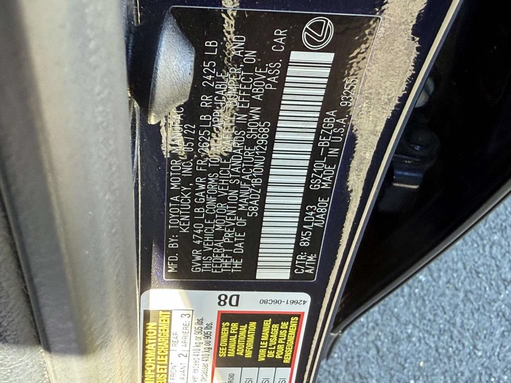Used 2022 Lexus ES 350 w/ Premium Package FWD image 33