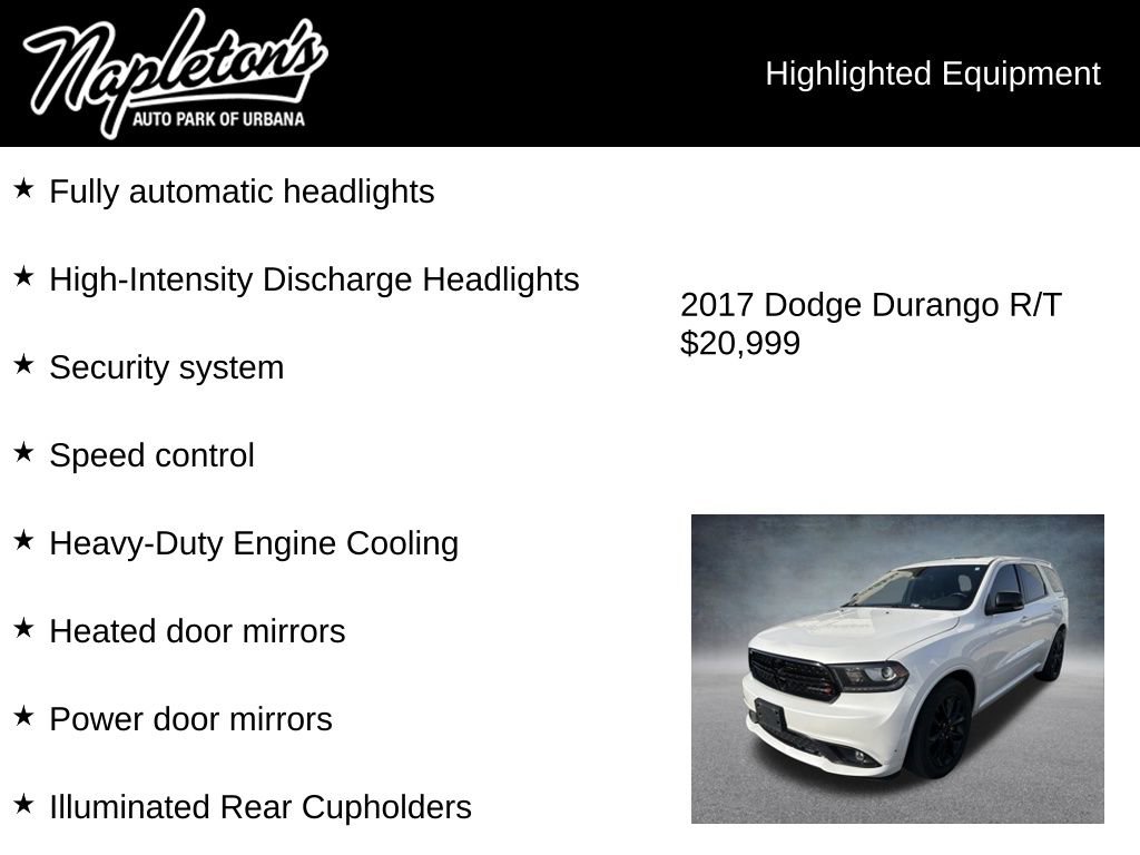 Used 2017 Dodge Durango R/T w/ Trailer Tow Group IV image 8