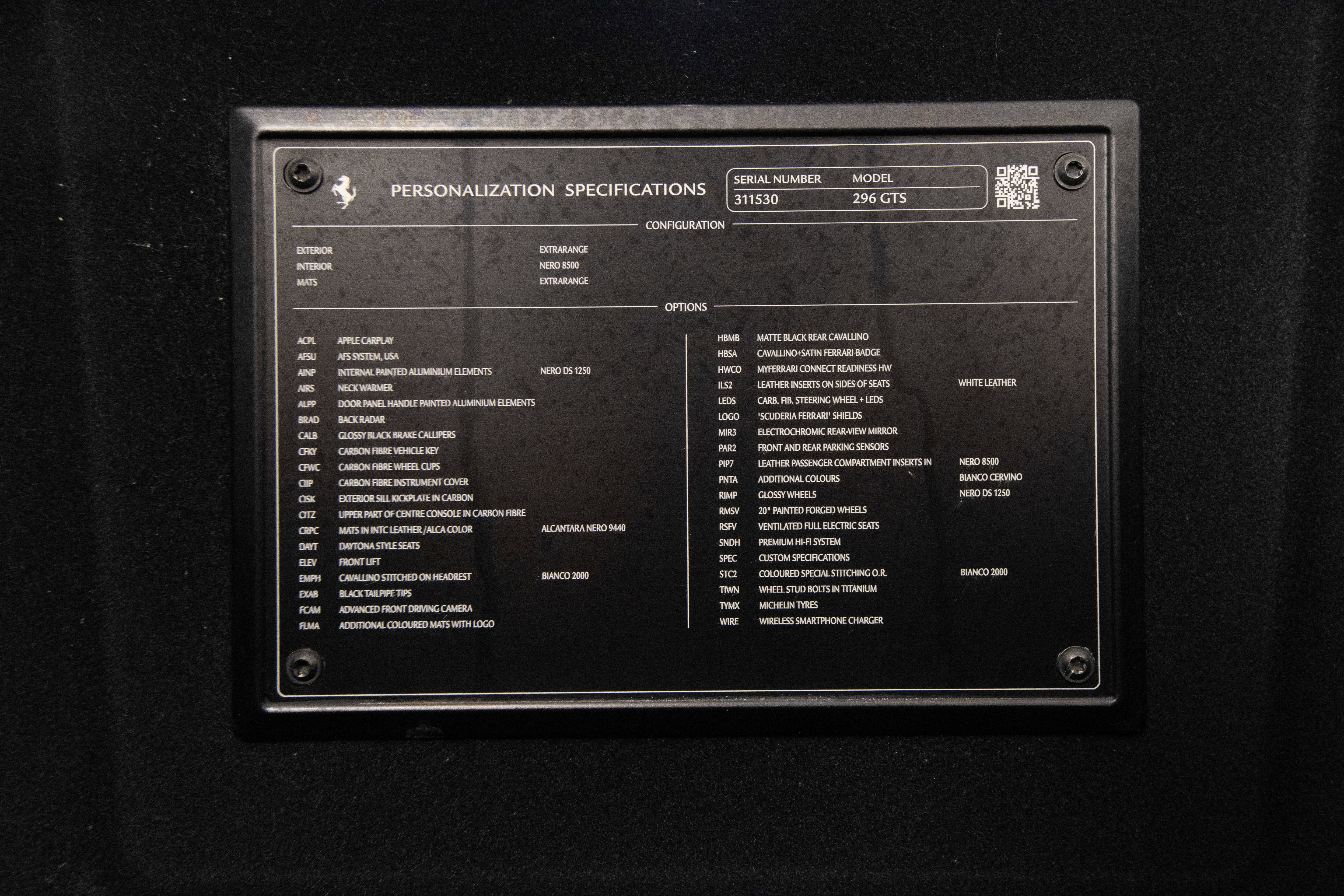Certified 2024 Ferrari 296 GTS RWD image 20
