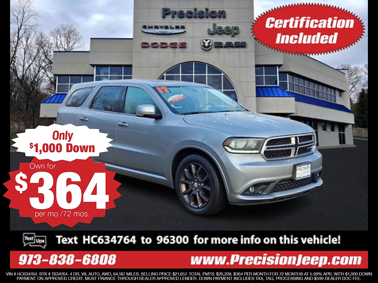 Certified 2017 Dodge Durango R/T image 2
