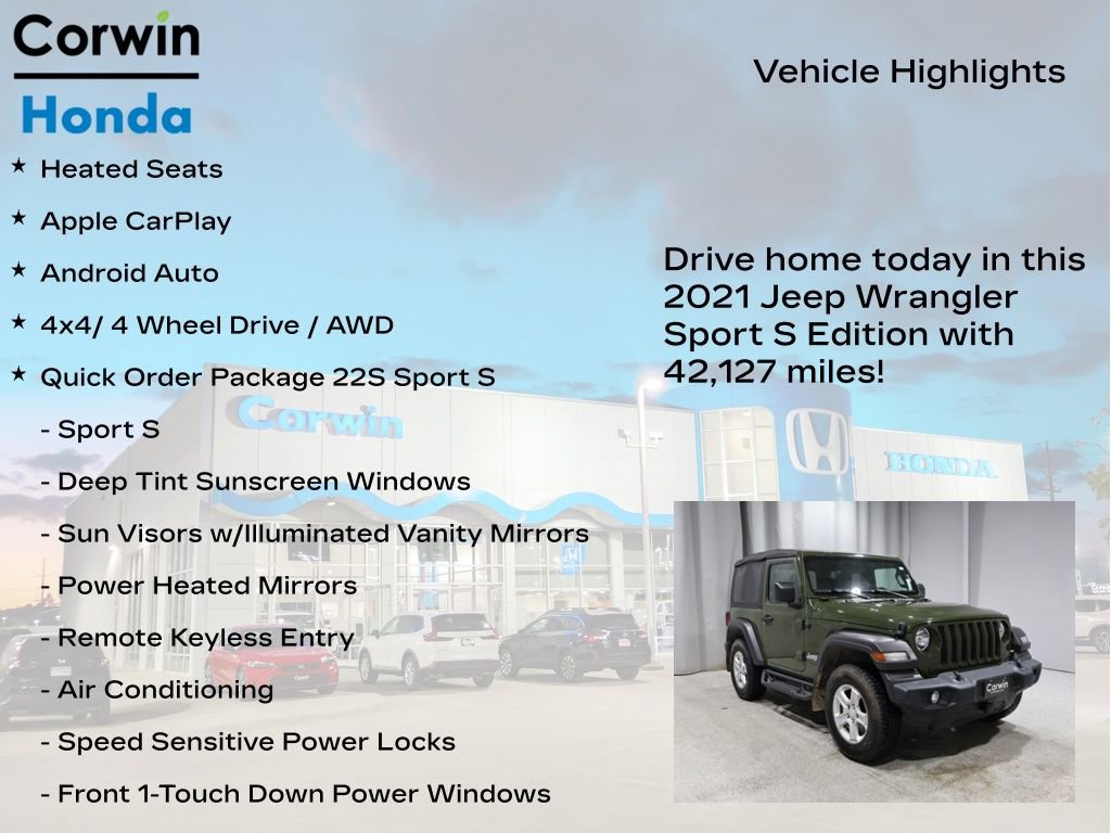 Used 2021 Jeep Wrangler Sport S image 7