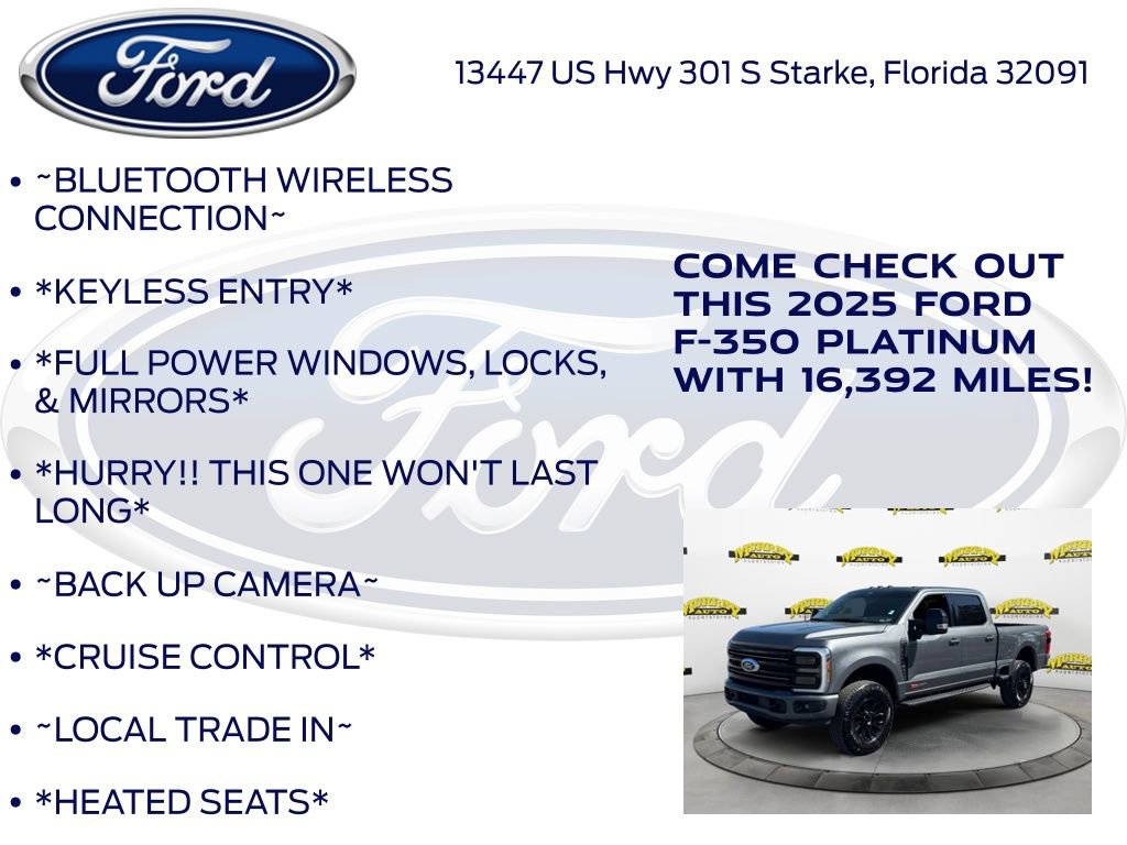 Certified 2025 Ford F350 Platinum w/ Tremor Off-Road Package image 12
