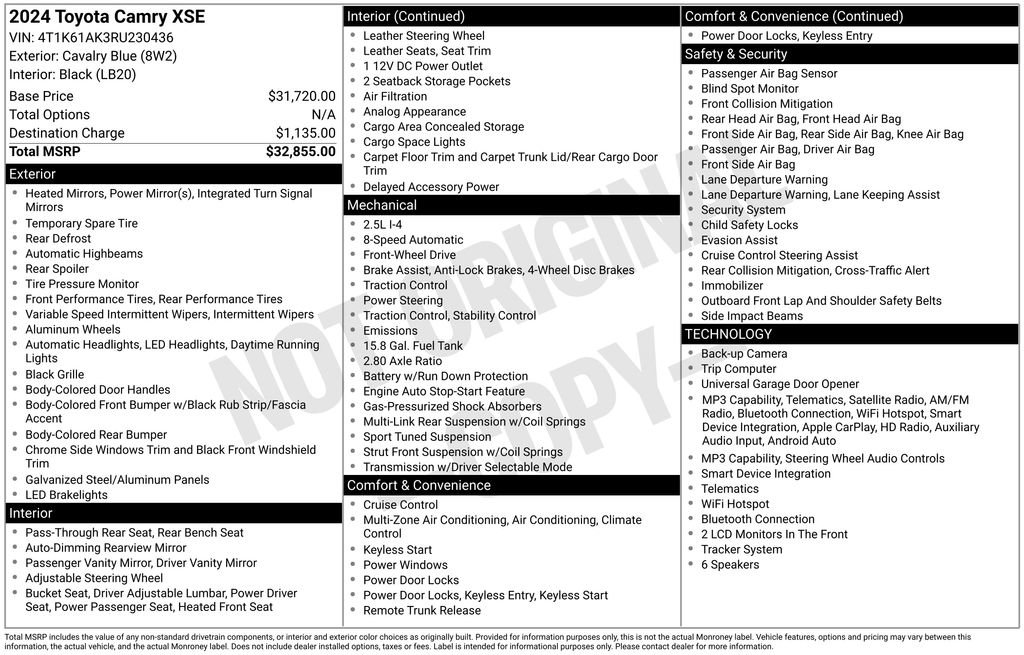 Used 2024 Toyota Camry XSE image 3