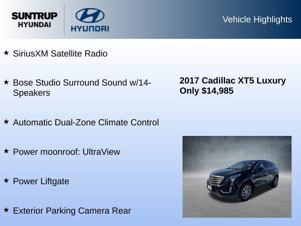 Used 2017 Cadillac XT5 Luxury w/ Driver Awareness Package image 8