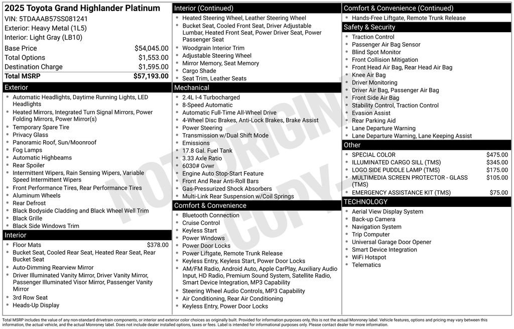Certified 2025 Toyota Grand Highlander AWD image 32
